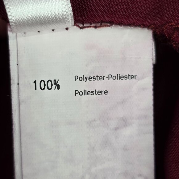 Womens Cupshe Burgundy One-Shoulder Satin Dress Side Zip 100% Polyester Size M - Picture 4 of 9